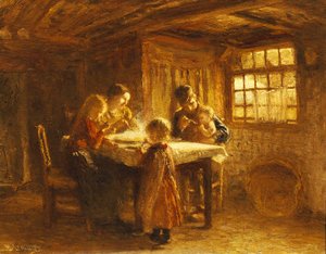 The Family Meal — Bernardus Johannes (bernard) Blommers