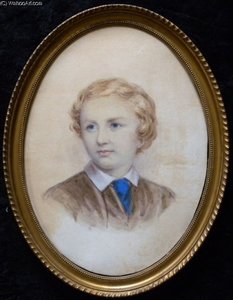 Portrait Of Young Boy — Frederick Goodall