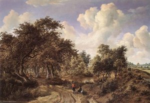 A Wooded Landscape — Meyndert Hobbema