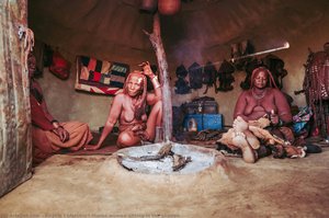 Himba Women Sitting In The Shadow — Angelo Chiacchio