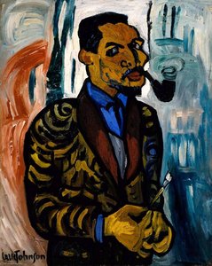 Self Portrait With Pipe — William H. Johnson