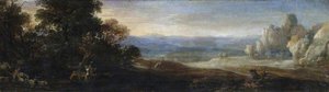 Landscape With Playing Satyr Children And Goats — Bartholomeus Breenbergh