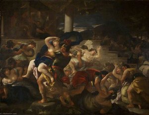 Die Entführung Der Sabinerinnen — Luca Giordano