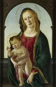 Virgin And Child With A Pomegranate — Sandro Botticelli