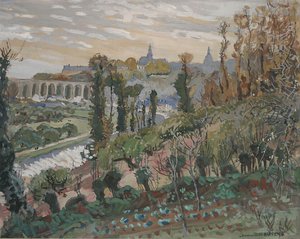 Dinan Vu De La Grande Vigne À L'automne 1970 — Yvonne Jean Haffen