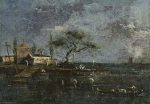 The Island Of Anconetta, Venice — Francesco Lazzaro Guardi