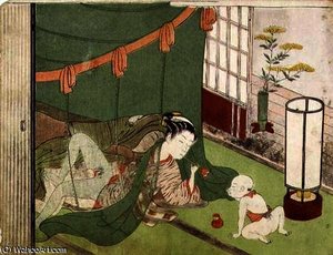Lovers On The Road, — Suzuki Harunobu