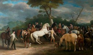 Melton Mowbray Horse Fair — Sr John E Ferneley