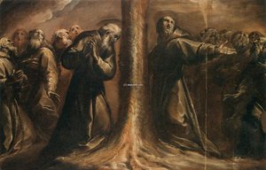 Religious Figures Praying At The Foot Of A Tree — Giovanni Battista Crespi