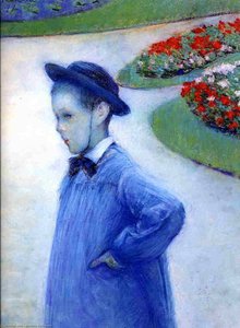 Camille Daurelle In The Park At Yerres — Gustave Caillebotte
