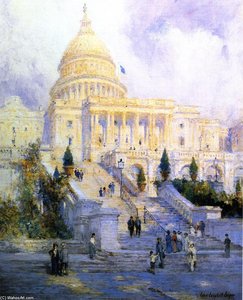 West Front, Steps Of The Capitol — Colin Campbell Cooper