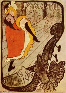 Jane Avril Au Jardin De Paris — Henri De Toulouse-lautrec
