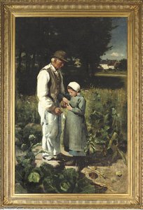 In The Fields, Anvers Sur Oise — Edward William Stott