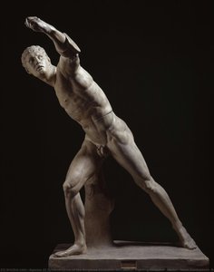 Cast Of The Borghese Gladiator; Discobolus; Fighting Gladiator; Hector; Héros Combattant; Borghese Warrior; Original In Musée Du Louvre, Paris; Warrior Of Agasias — Agasias Of Ephesus