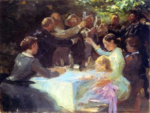 Study For Hip, Hip Hurra! — Peder Severin Kroyer