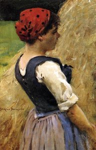 Normandy Girl — James Carroll Beckwith