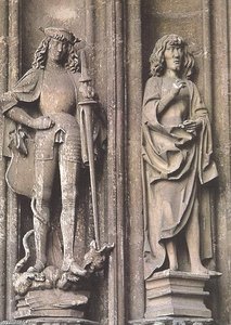 St George And St John The Evangelist — Hans Multscher
