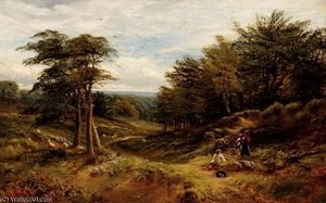 A Rest By The Woodland Path — Alfred I Glendening