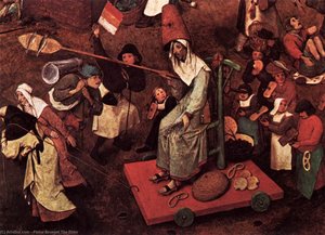 The Fight Between Carnival And Lent (detail) — Pieter Bruegel The Elder