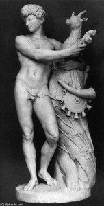 Faun Holding A Goat — Jacques François Joseph Saly