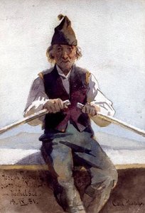 Joseph Zwenger In A Rowing Boat — Carl Haag