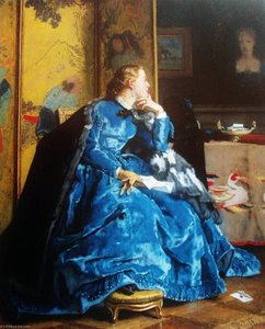 The Duchess (also Known As The Blue Dress) — Alfred Émile Léopold Stevens
