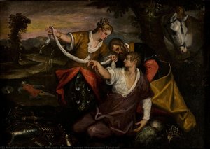 Erminia Nurses The Wounded Tancredi — Domenico Robusti
