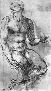 Gol Moški Spredaj — Michelangelo