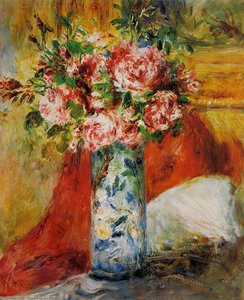 Roses In A Vase 5 — Pjer Ogist Renoar