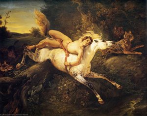 Mazeppa And The Wolves — Emile Jean Horace Vernet