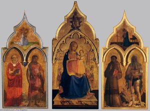 Compagniet Av Sank Franscesco Altarpiece — Fra Angelico