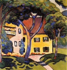 House In A Landscape — August Macke