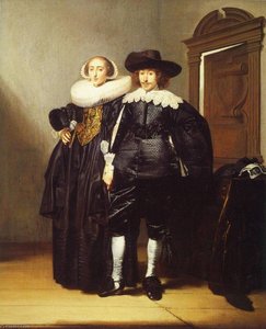 Double Portrait Of A Married Couple — Pieter Jacobsz Codde