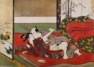 A 'shunga', From A Series Of Twenty Four Erotic Prints — Suzuki Harunobu