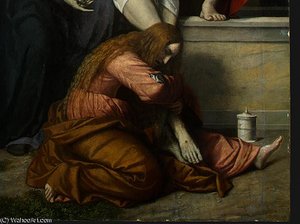 Pietà, Detalj 5, Ng — Alessandro Bonvicino (moretto Da Brescia)