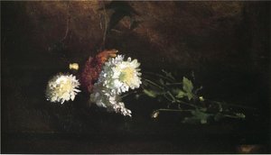 Nosegay Of Chrysanthemums — John La Farge
