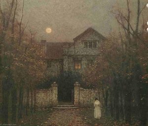 Evening In The Garden — Jakub Schikaneder