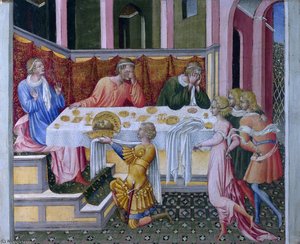 The Head Of John The Baptist Brought To Herod — Giovanni Di Paolo