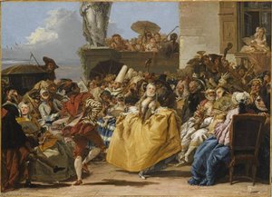 Scene De Carnaval Ou Le Menuet — Giandomenico Tiepolo