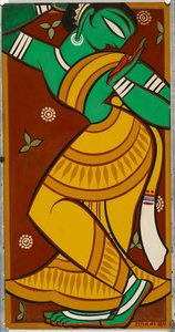 Painting Of Dancing Gopi — Jamini Nath Roy