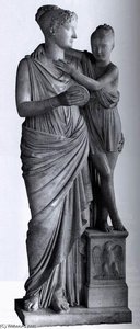 Elisa And Her Daughter Napoléonne — Lorenzo Bartolini