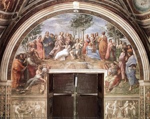 Os Quartos Vaticanos - O Parnassu — Rafael