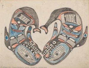 Design On A Grease Bowl — Charlie George Sr. Xalxidi