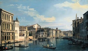 Venecia: El Gran Canal Desde El Palazzo Flangini Hasta La Iglesia De San Marcuola — Giovanni Antonio Canal