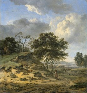 Landscape With Two Hunters — Jan Jansz Wijnants