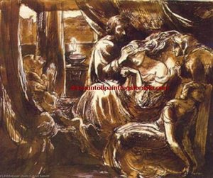 Étude Pour La Mort De Lady Macbeth — Dante Gabriel Rossetti