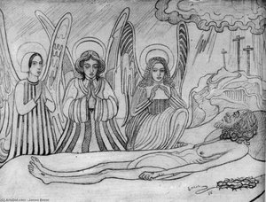 Le Christ Veille Par Les Anges — James Ensor