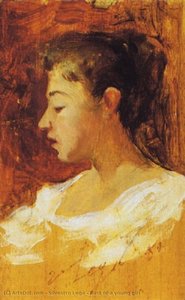Bust Of A Young Girl — Silvestro Lega