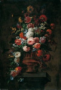 Summer Flowers In Bronze Urn — Jean Baptiste Monnoyer