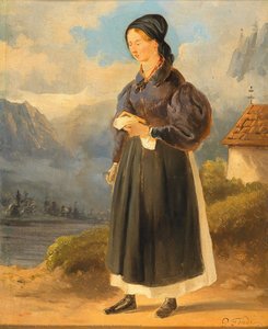 Countrywoman From The Salzkammergut — Peter Fendi